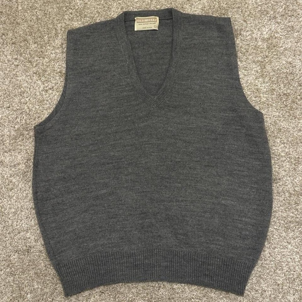 Vintage Lord Jeff Dupont Orlon Sweater Vest | Made in USA‎ | Large